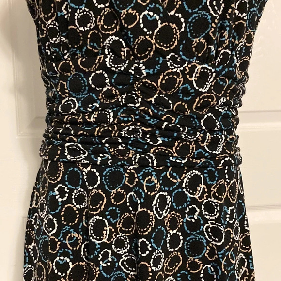 Karin Stevens black patterned sleeveless dress 8 - Picture 3 of 15